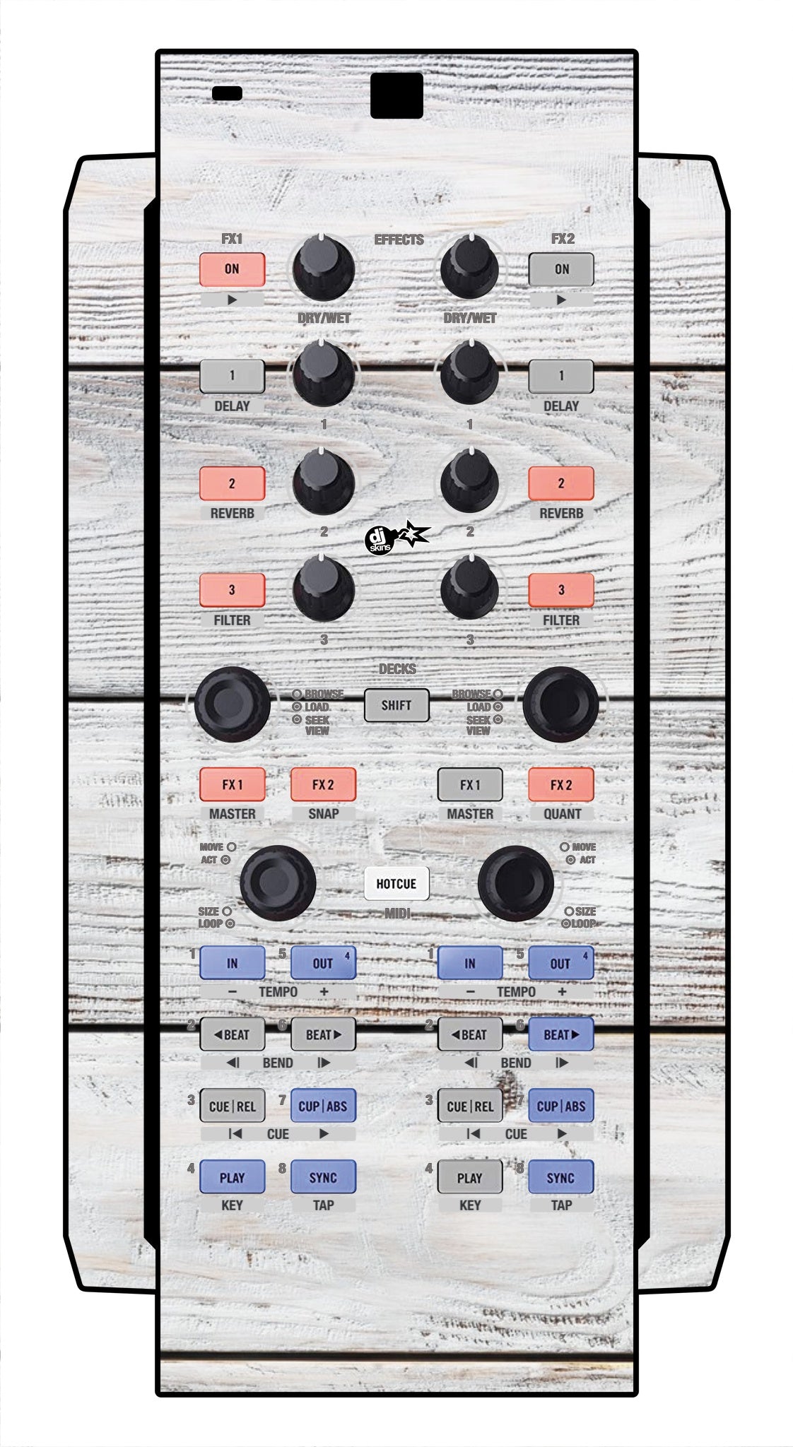 Native Instruments X1 Skin Woody White