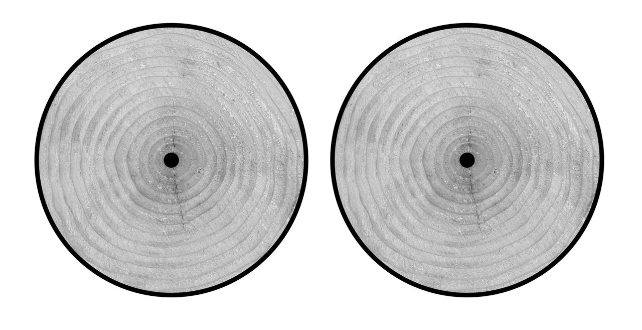 Universal Vinyl Labelsticker (12.5 cm - LARGE) Skin Woody White