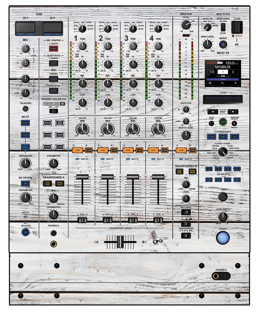 Pioneer DJ DJM A9 Skin Woody White