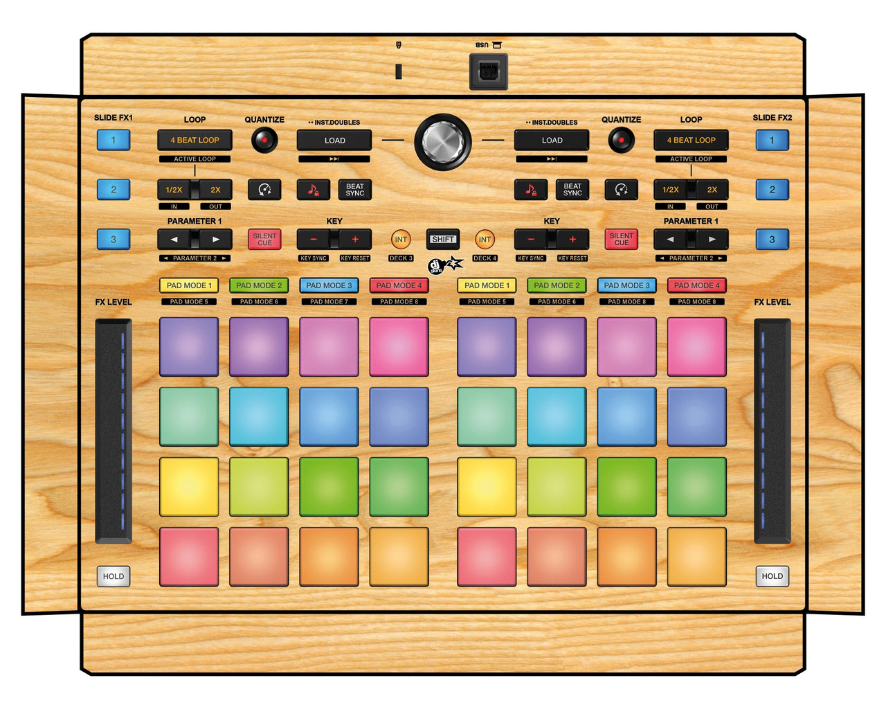 Pioneer DJ DDJ XP 2 Skin Woody