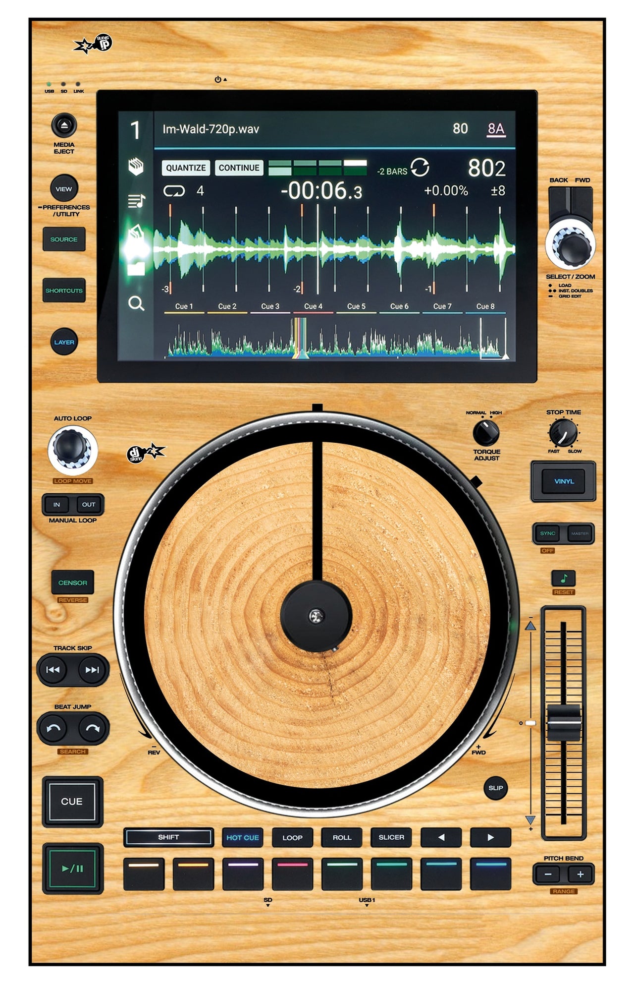 Denon DJ SC 6000 M Skin Woody
