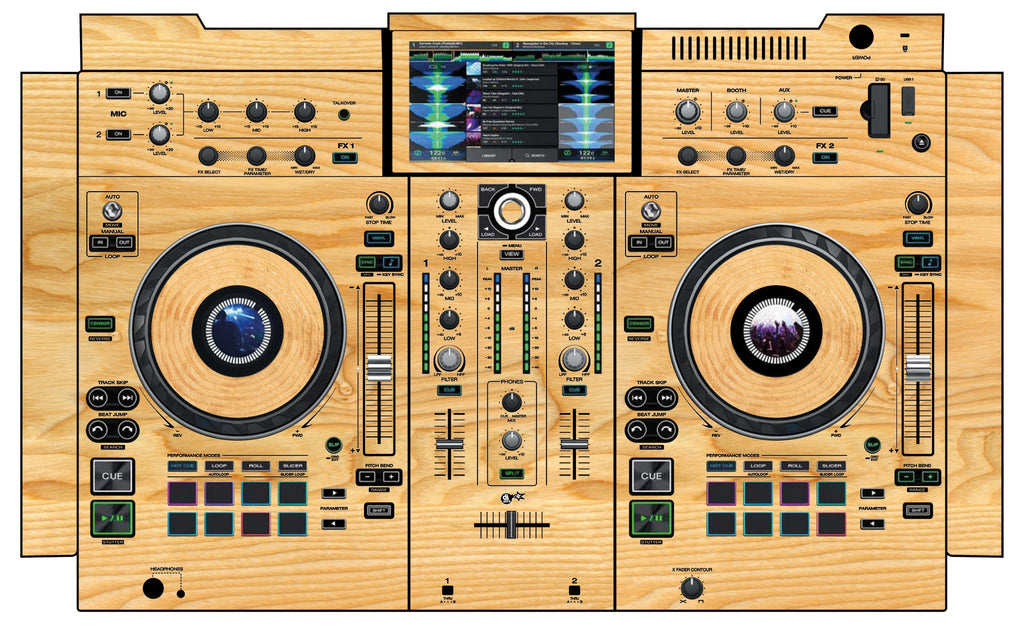 Denon DJ PRIME 2 Skin Woody