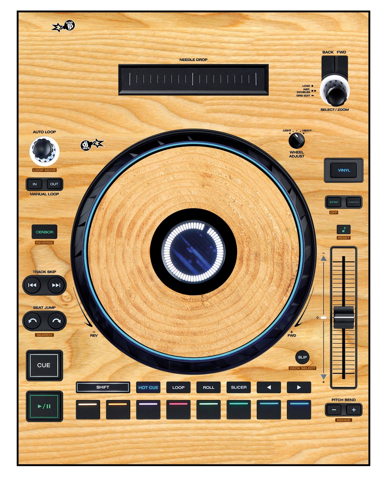 Denon DJ LC 6000 Skin Woody