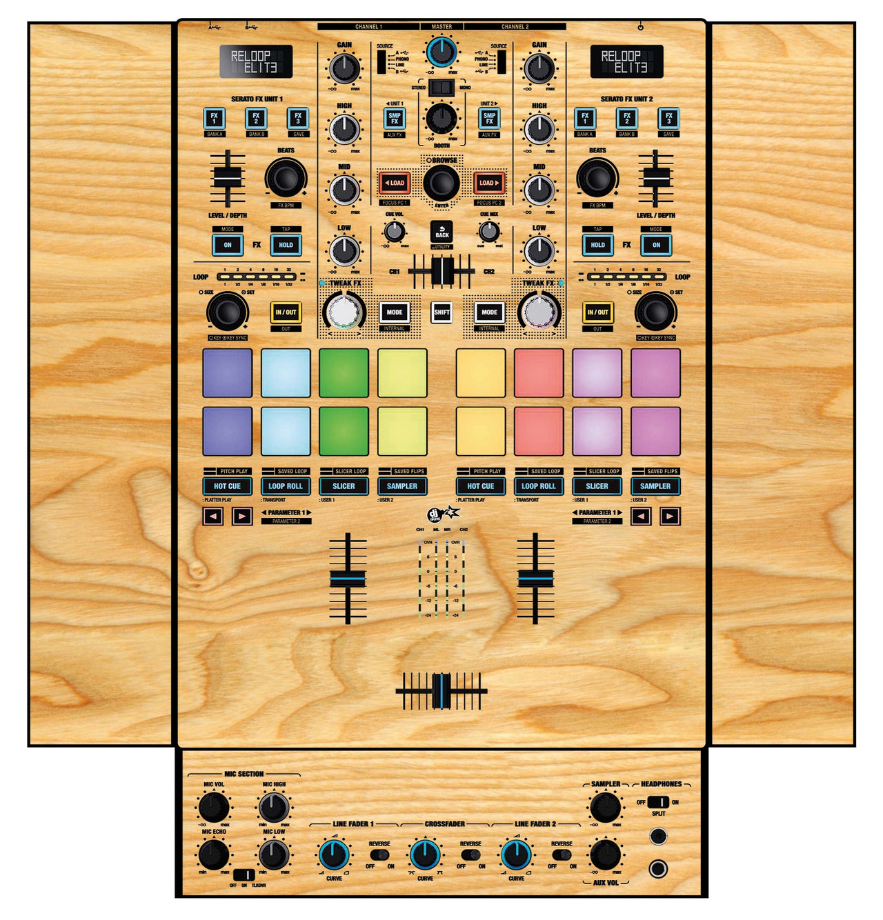 Reloop Elite Skin Woody