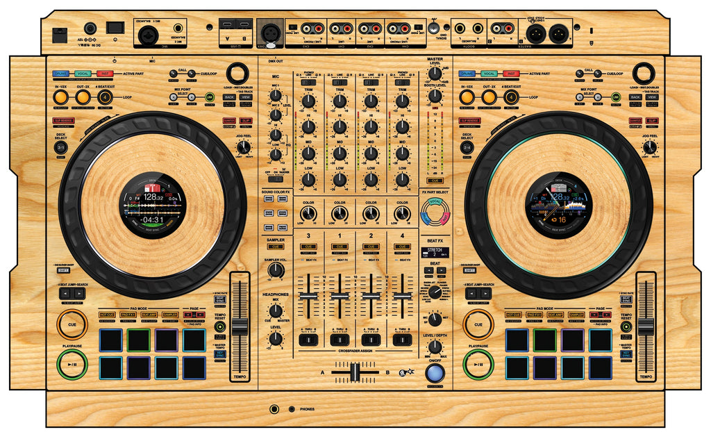 Pioneer DJ DDJ FLX10 Skin Woody