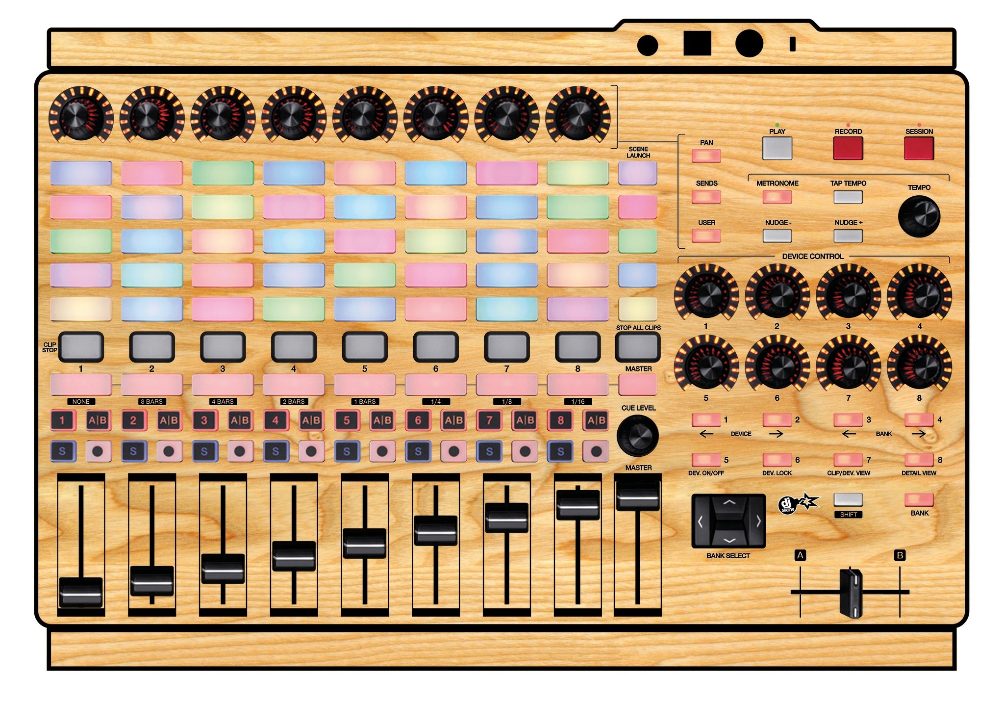 Akai Pro APC 40 MK2 Skin Woody