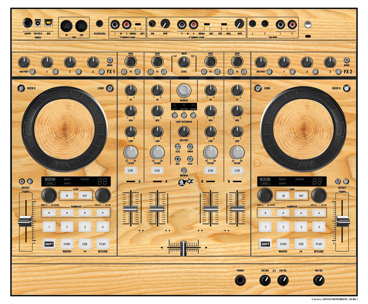 Native Instruments S4 MK1 Skin Woody