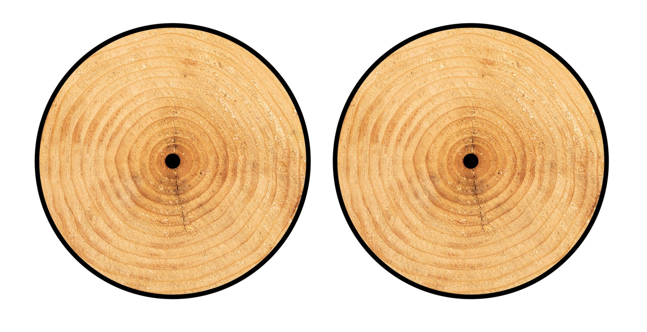 Universal Vinyl Labelsticker (12.5 cm - LARGE) Skin Woody