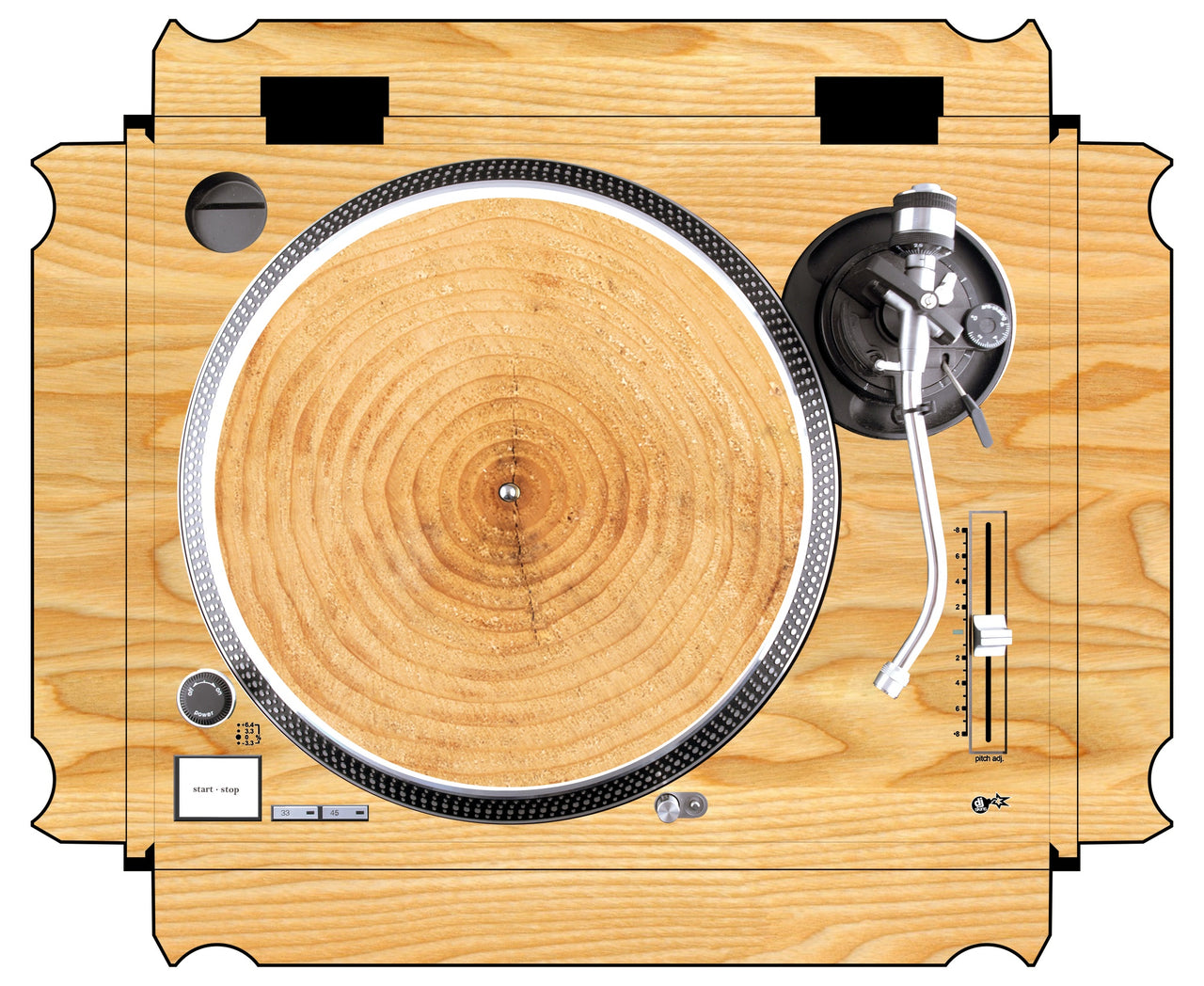 Technics 1200 / 1210 MK2 Skin Woody