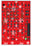 Denon DJ X 1850 Skin X-MAS Red Snowflakes