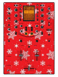 Pioneer DJ DJM 909 Skin X-MAS Red Snowflakes
