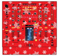 Pioneer DJ DJM 2000 Skin X-MAS Red Snowflakes