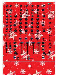 Allen and Heath XONE 92 Skin X-MAS Red Snowflakes