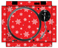 Pioneer DJ PLX 500 Skin X-MAS Red Snowflakes