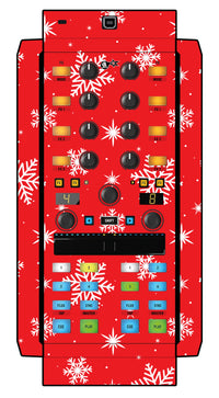 Native Instruments X1 MK2 Skin X-MAS Red Snowflakes