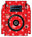 Pioneer DJ XDJ 1000 Skin X-MAS Red Snowflakes