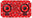 Pioneer DJ DDJ FLX6 Skin X-MAS Red Snowflakes