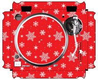 Technics 1200 / 1210 MK5 Skin X-MAS Red Snowflakes