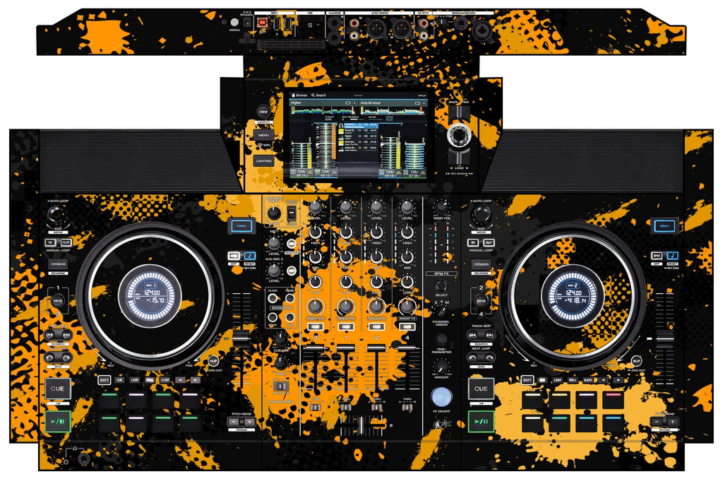 Denon DJ SC Live 4 Skin Conflict Yellow