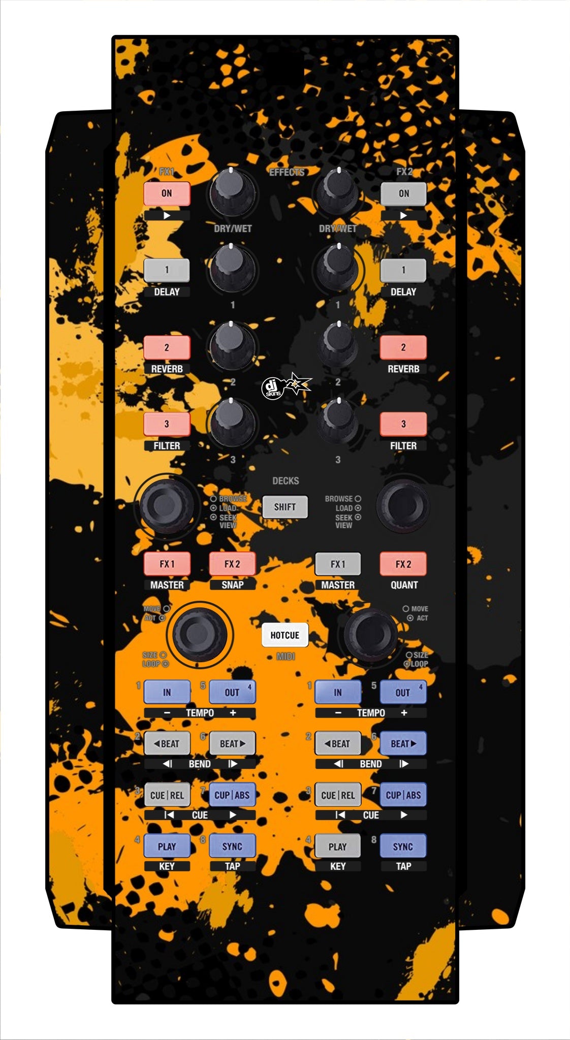 Native Instruments X1 Skin Conflict Yellow