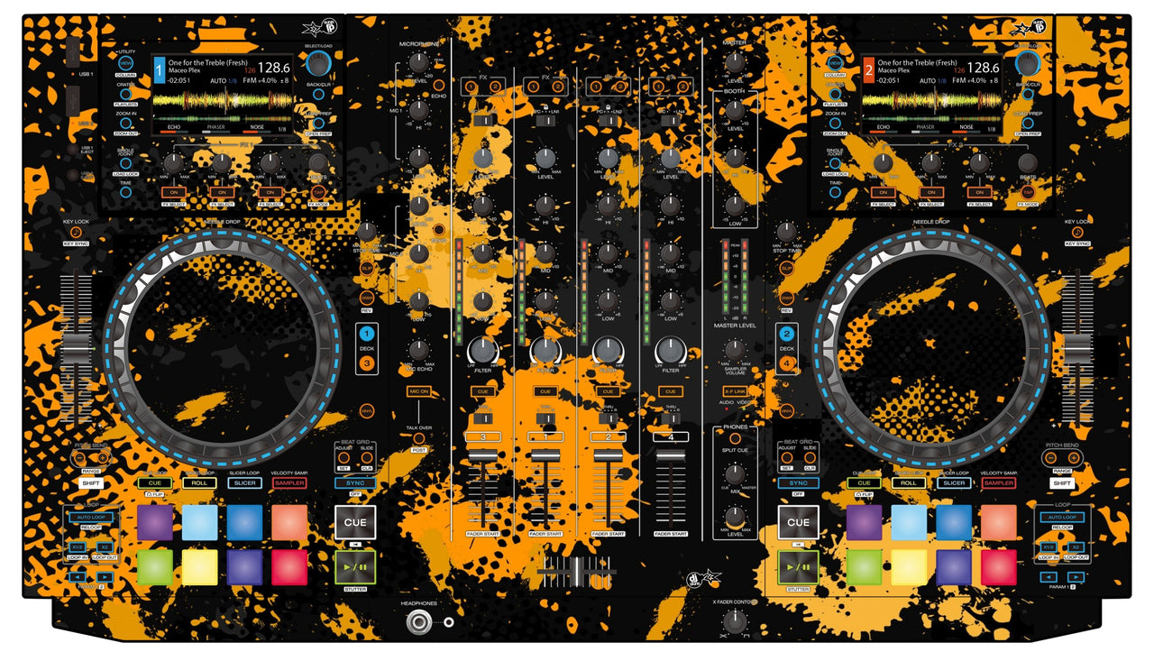Denon DJ MCX 8000 Skin Conflict Yellow