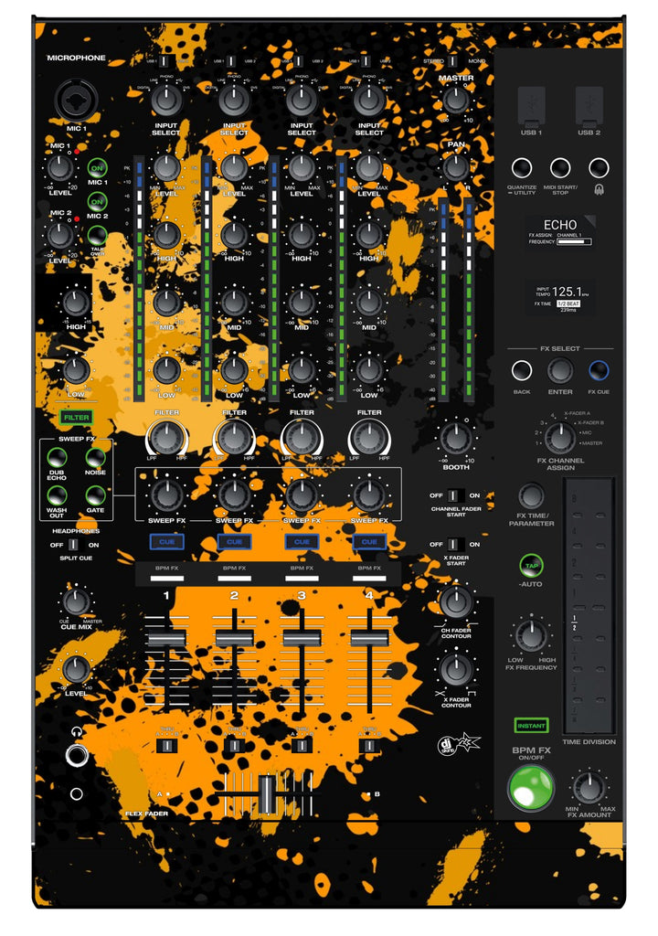 Denon DJ X 1850 Skin Conflict Yellow