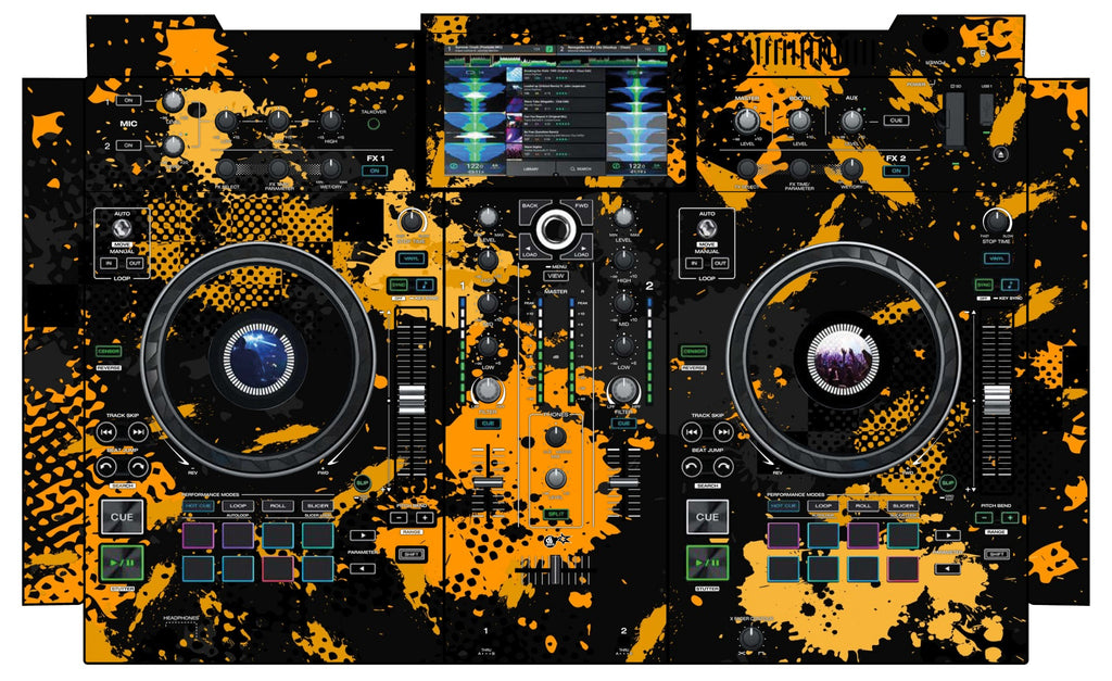 Denon DJ PRIME 2 Skin Conflict Yellow