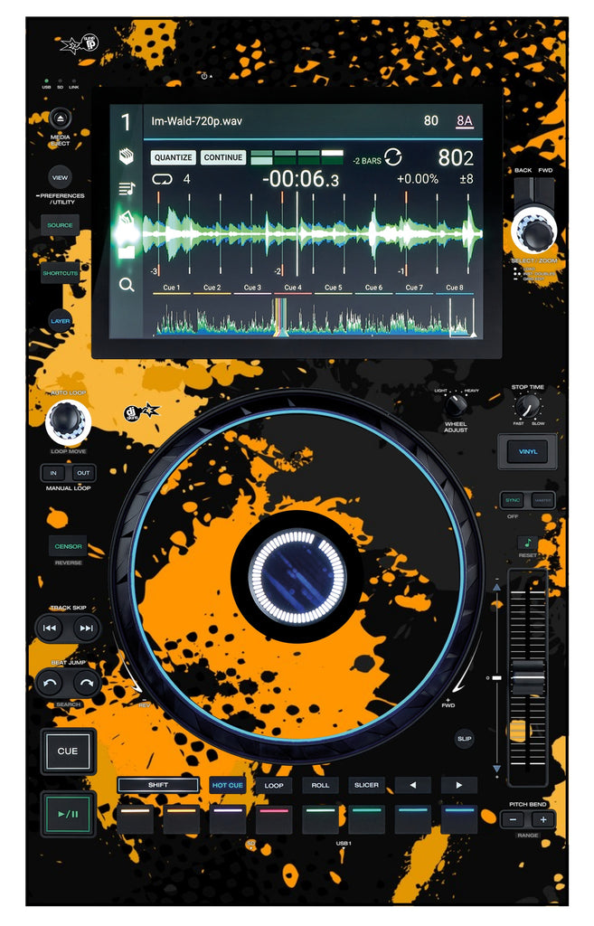 Denon DJ SC 6000 Skin Conflict Yellow