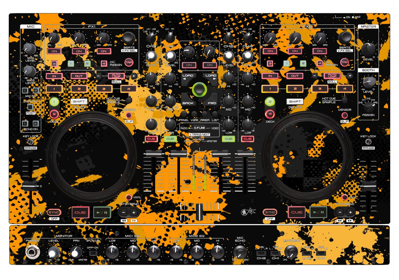 Denon DJ MC 6000 MK2 Skin Conflict Yellow