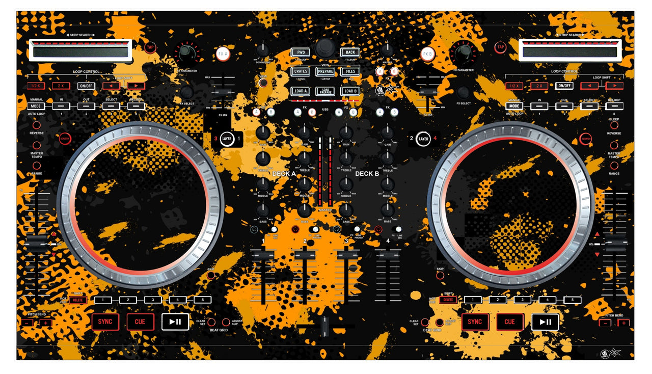 Numark NS 6 Skin Conflict Yellow