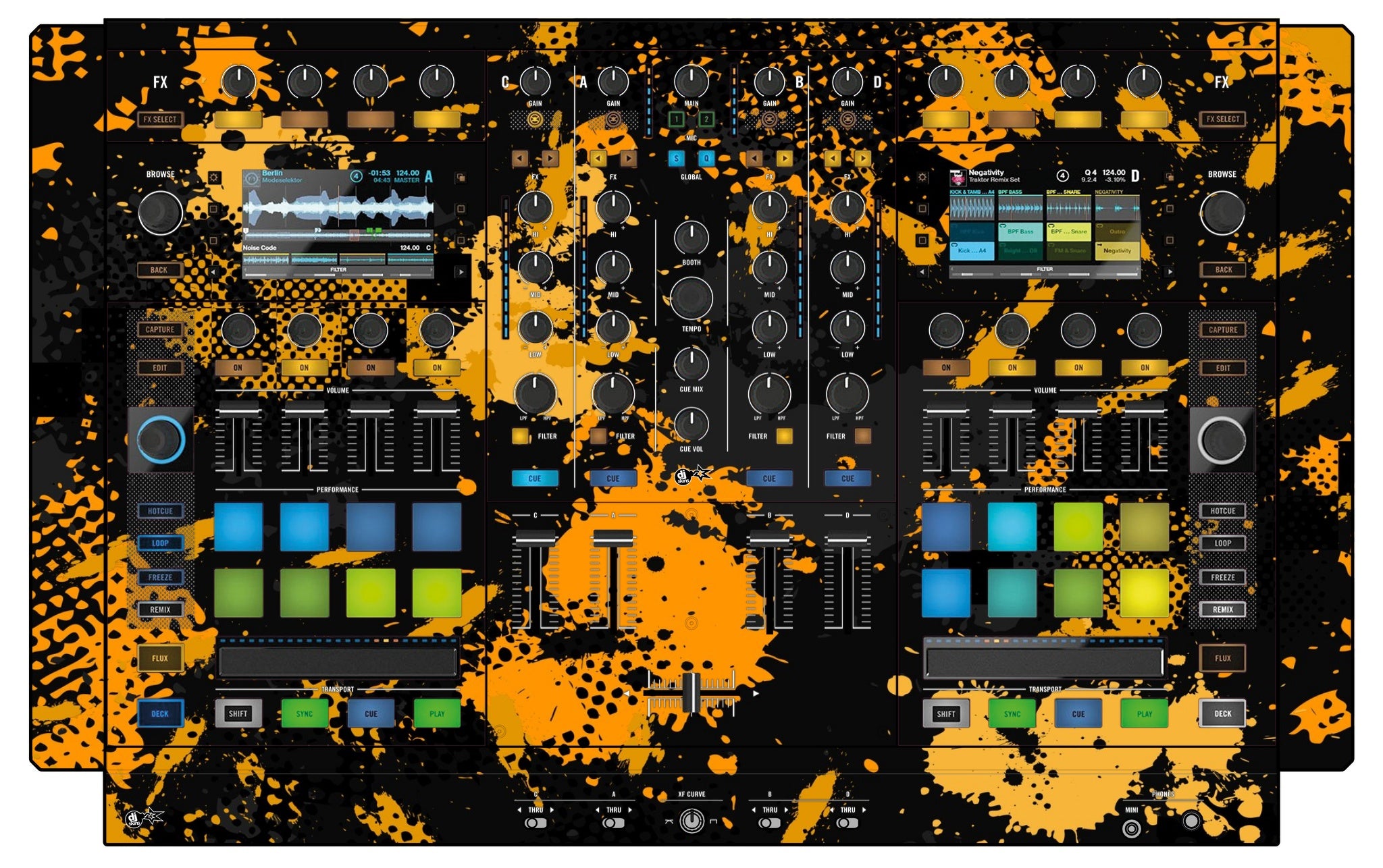 Native Instruments S8 Skin Conflict Yellow