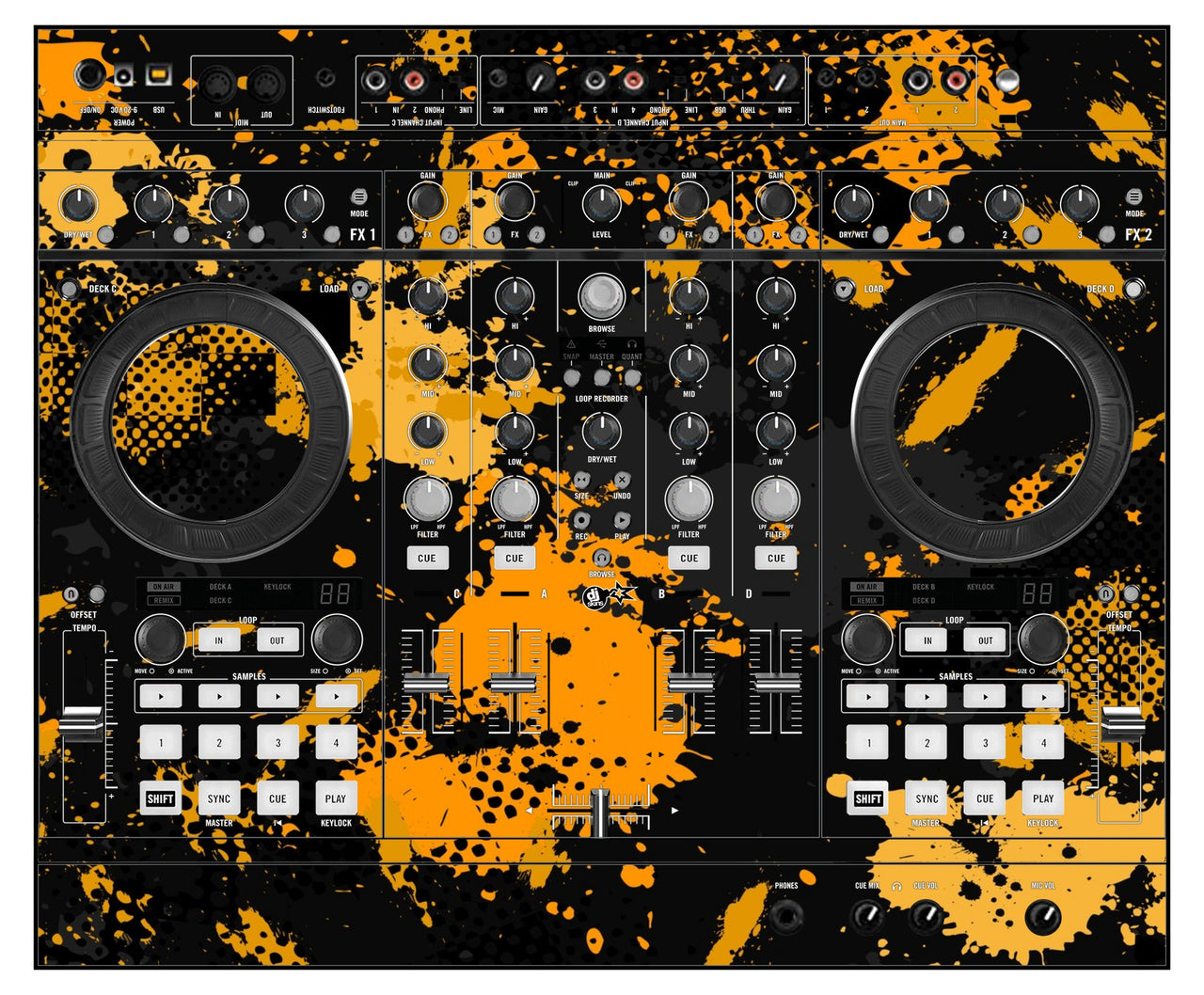Native Instruments S4 MK1 Skin Conflict Yellow