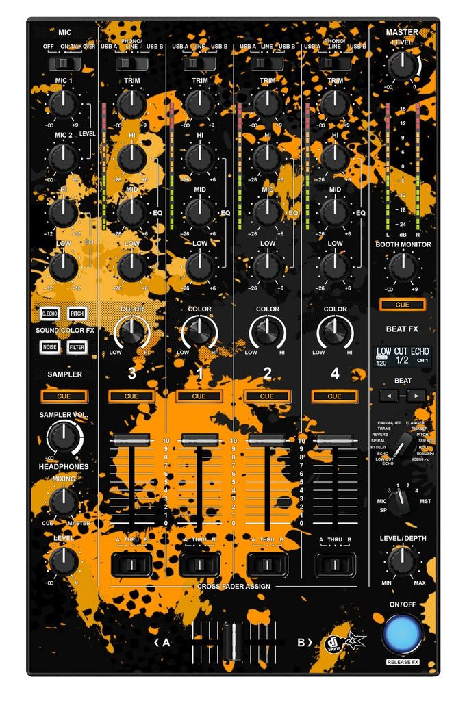 Pioneer DJ DDJ 1000 MIXER Skin Conflict Yellow