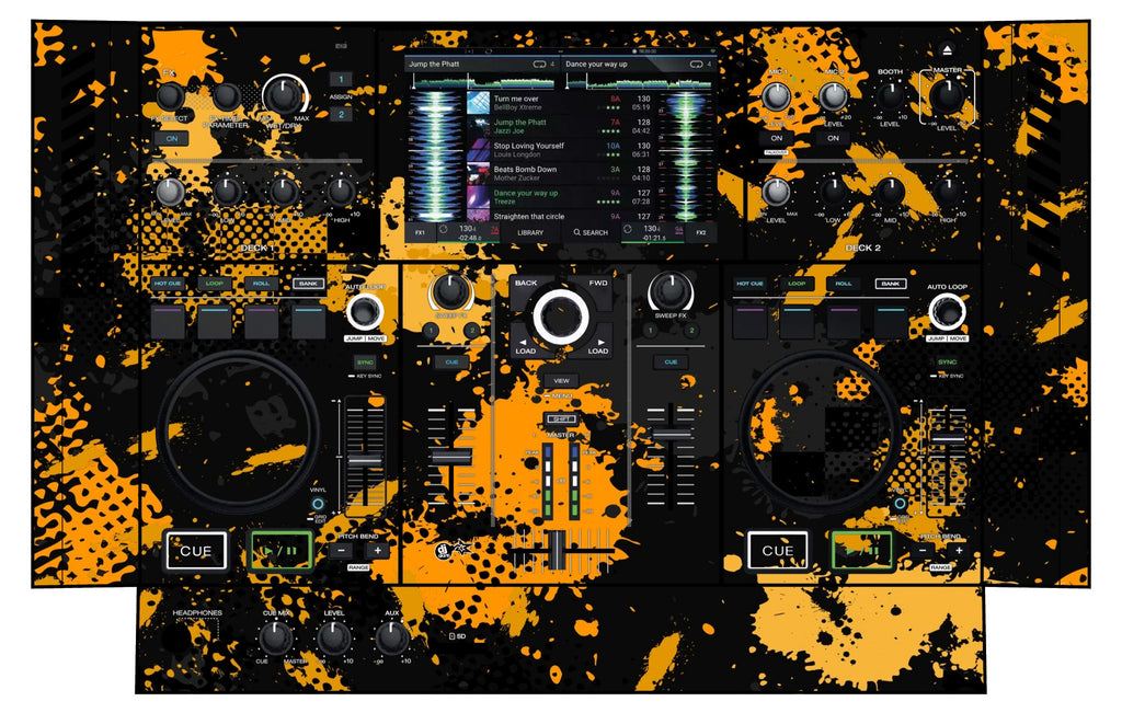 Denon DJ PRIME GO Skin Conflict Yellow