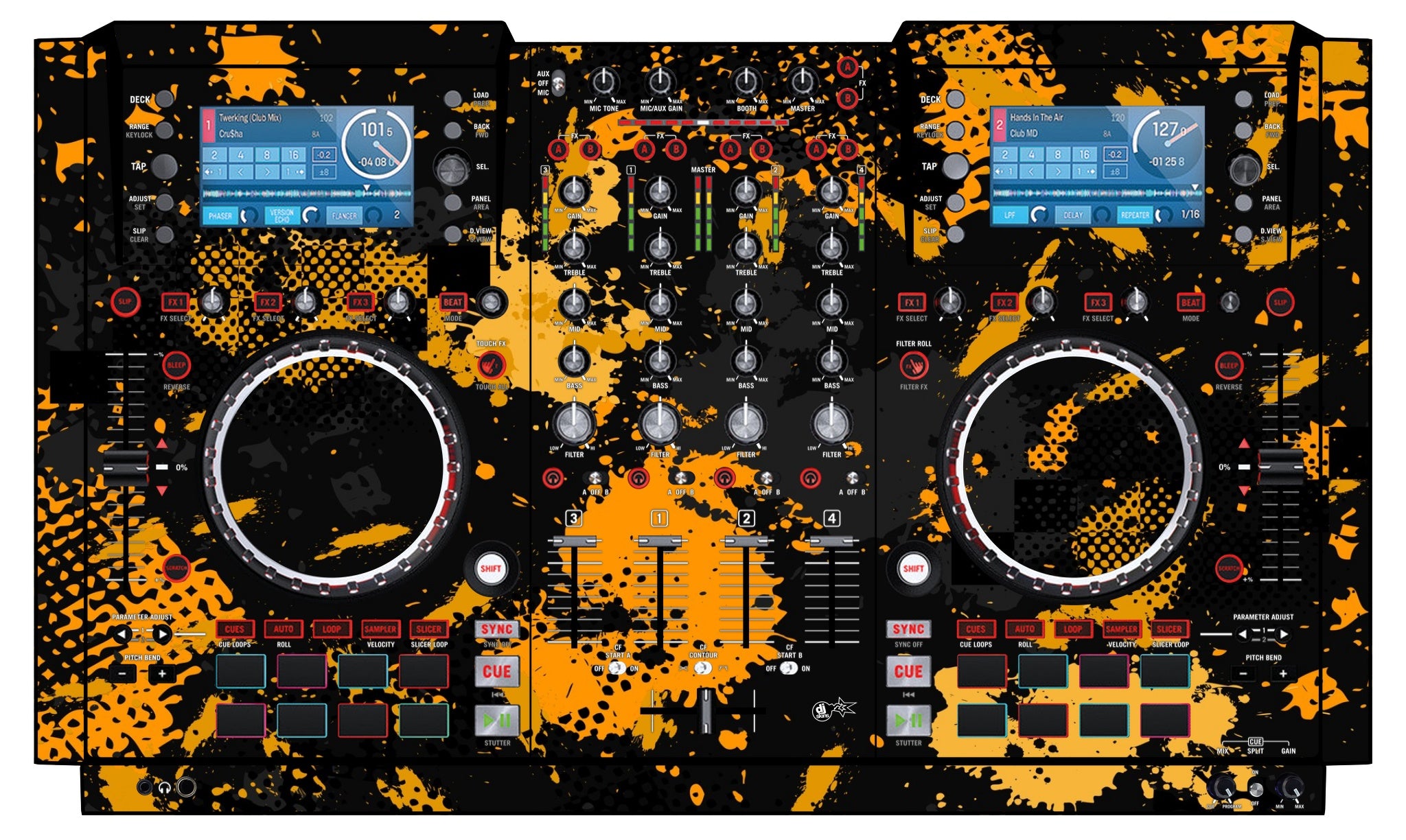 Numark NV Skin Conflict Yellow