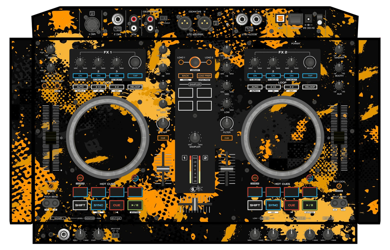 Denon DJ MC 4000 Skin Conflict Yellow