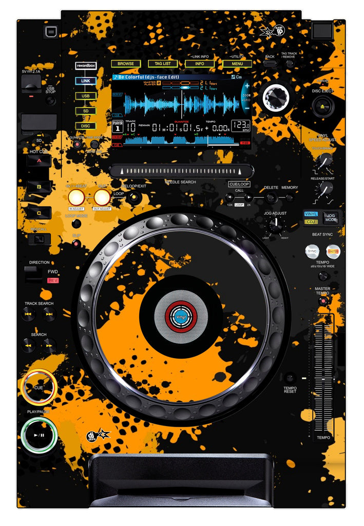 Pioneer DJ CDJ 2000 NEXUS Skin Conflict Yellow