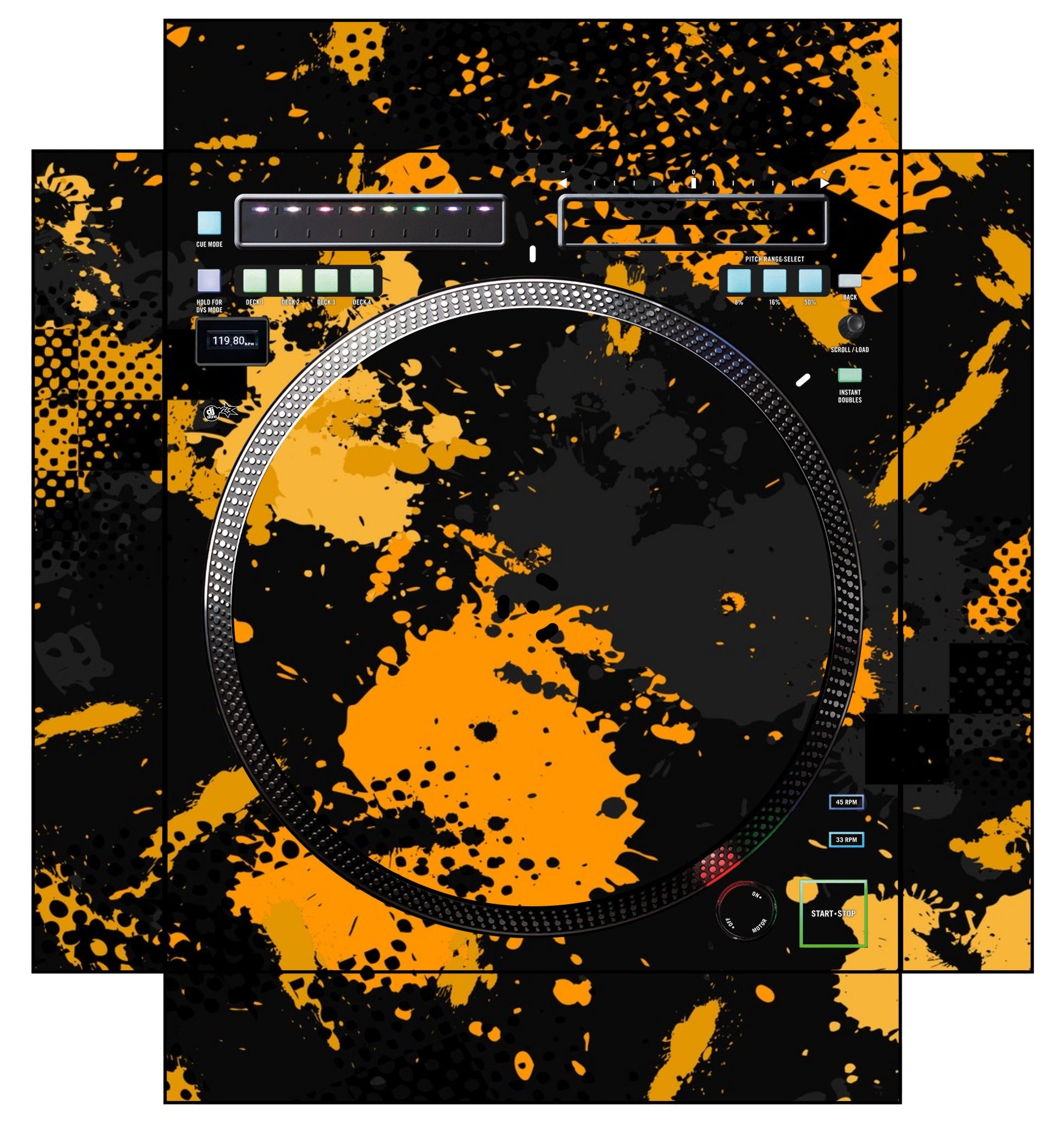 Rane TWELVE MK2 Skin Conflict Yellow