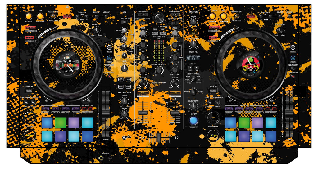 Pioneer DJ DDJ 800 Skin Conflict Yellow